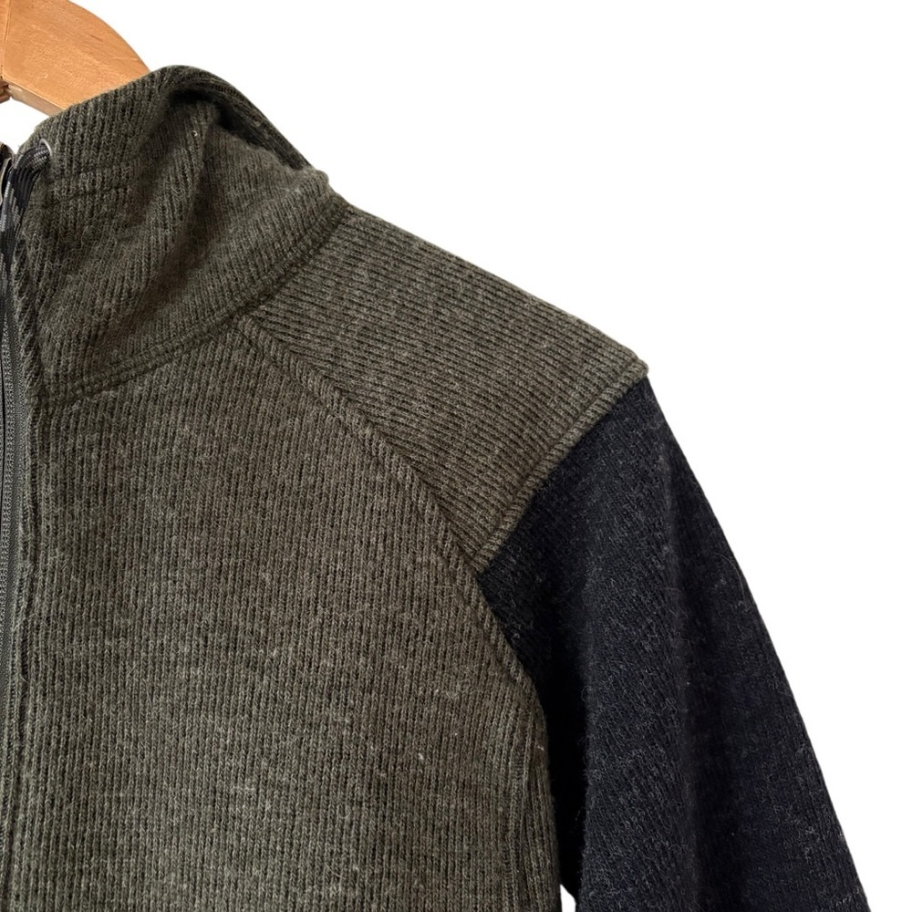 Outdoor Research Womens Flurry Jacket Small Forest Green Black Fleece Wool Warm - Picture 4 of 9